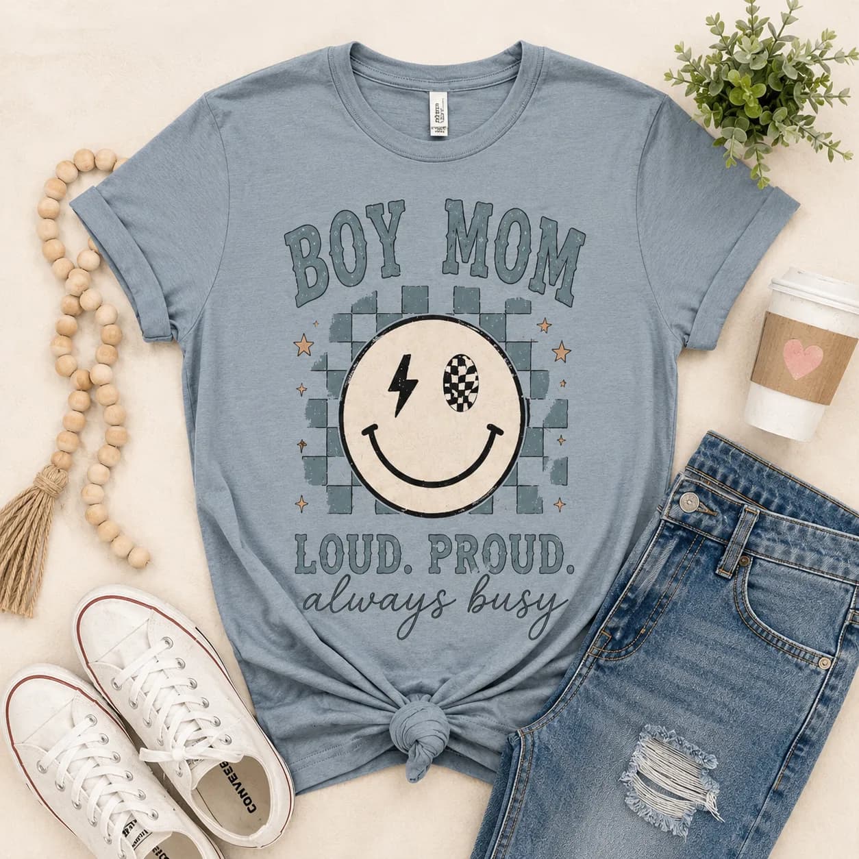 Mom Loud Proud Always Busy Tee — Mom Loud Proud Always Busy graphic