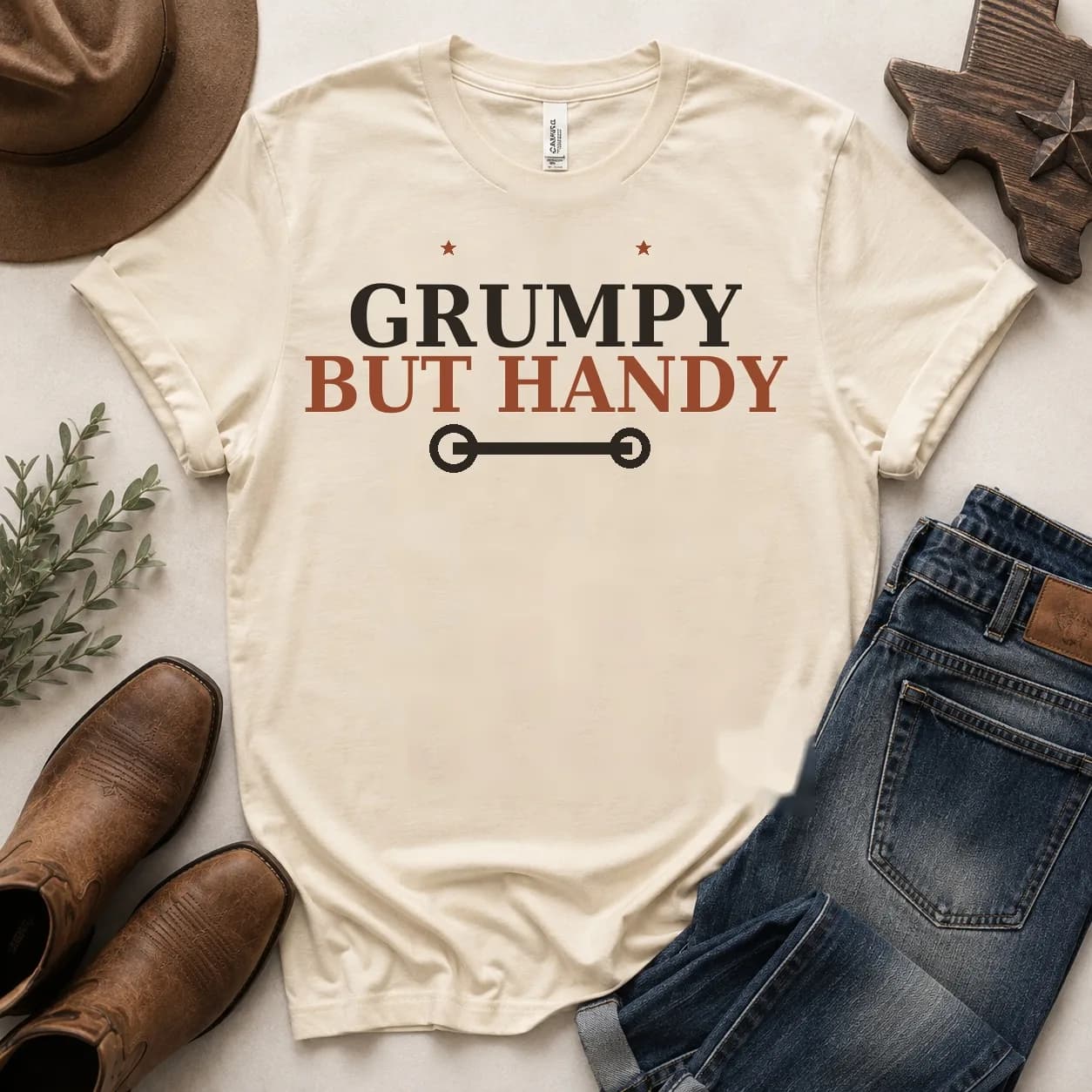 Grumpy but Handy Tee — Grumpy but Handy graphic
