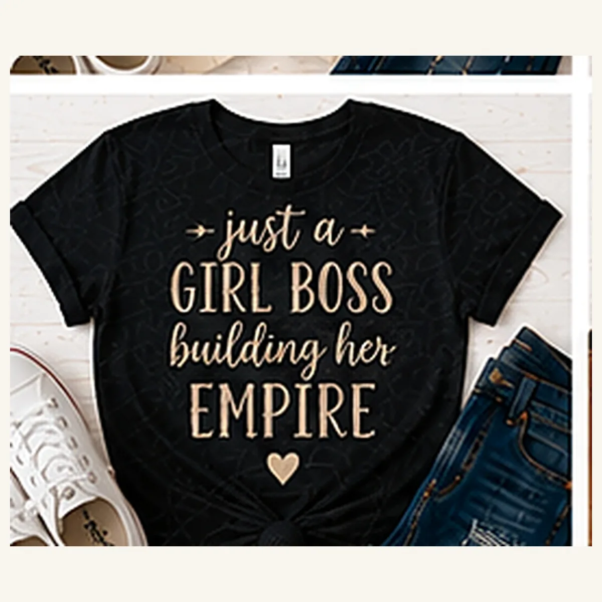 Boss Building Her Empire Tee — Boss Building Her Empire graphic