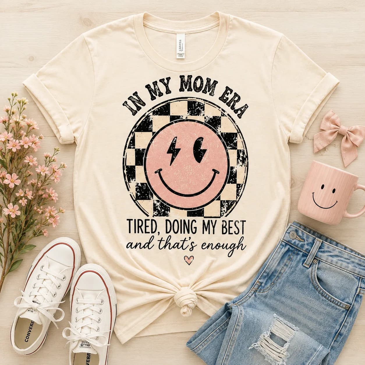 In My Mom Era Tired Doing My Best Tee — In My Mom Era Tired Doing My Best graphic