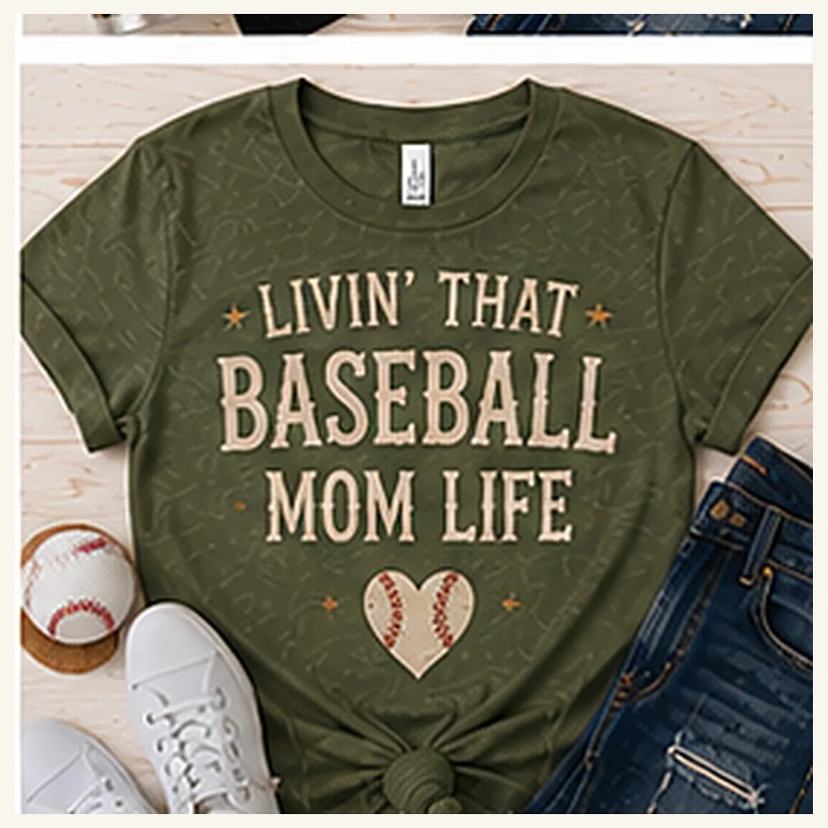 Baseball Mom Life Tee — Baseball Mom Life graphic
