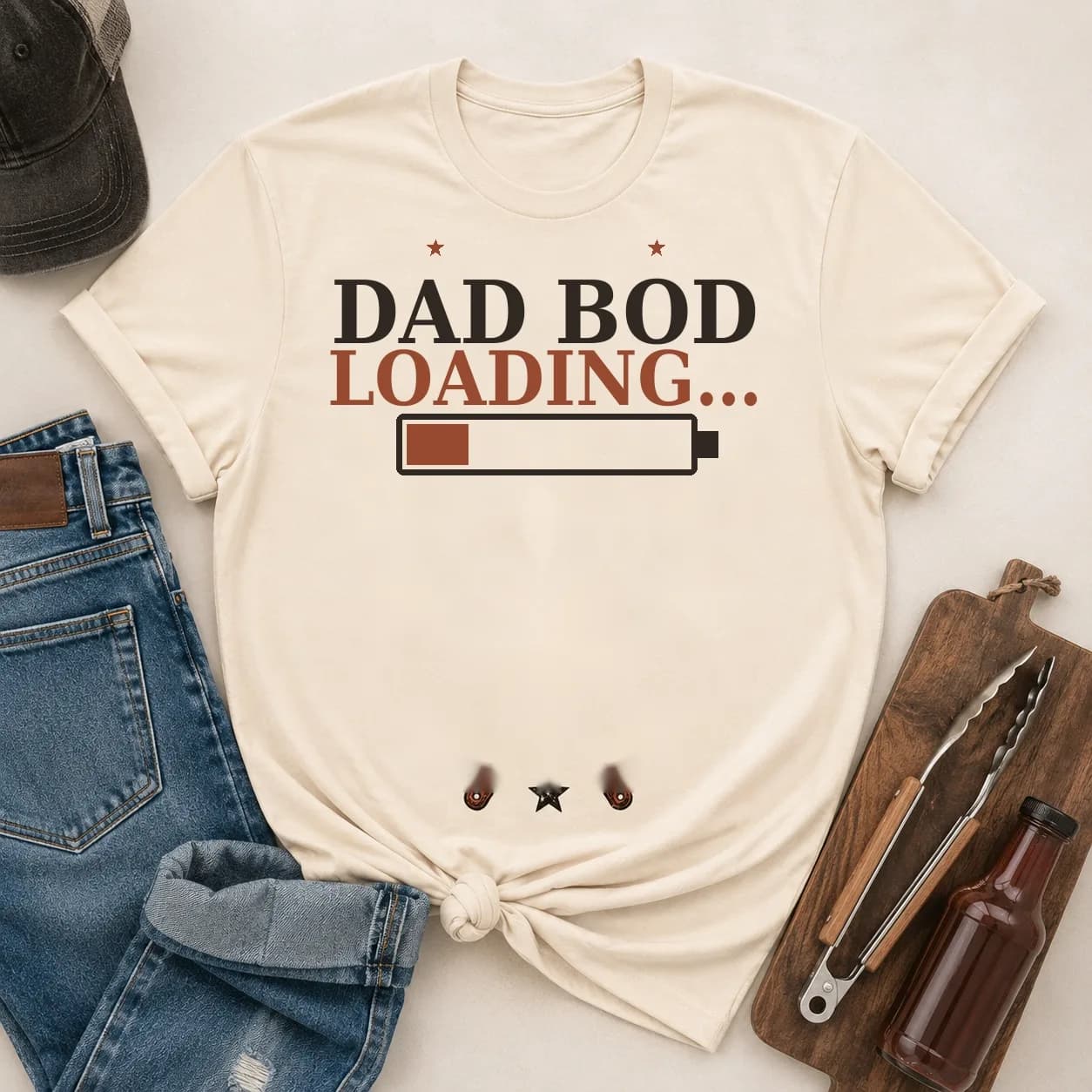 Dad Bod Loading Tee — Dad Bod Loading graphic