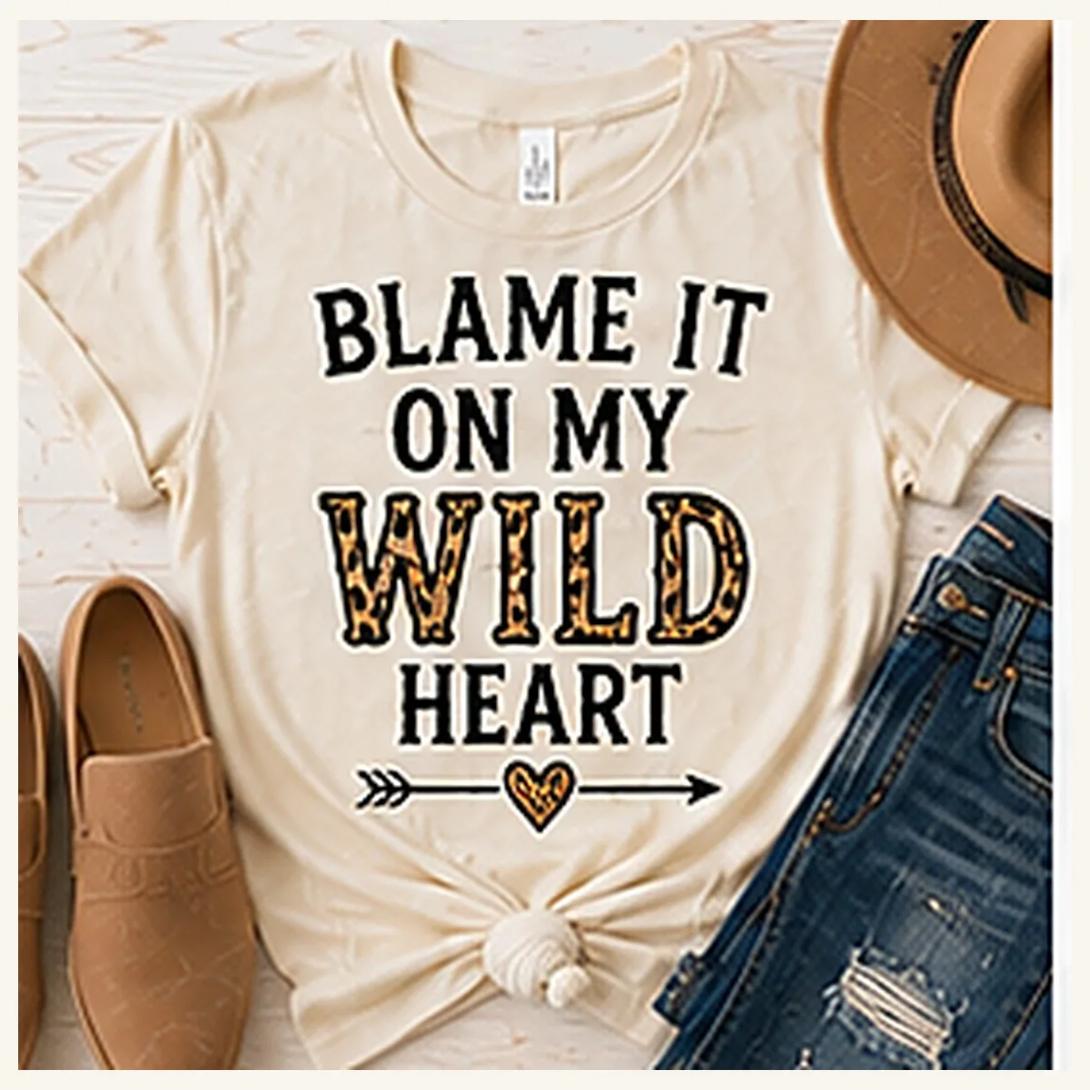 Blame It on My Wild Heart Tee — Blame It on My Wild Heart graphic