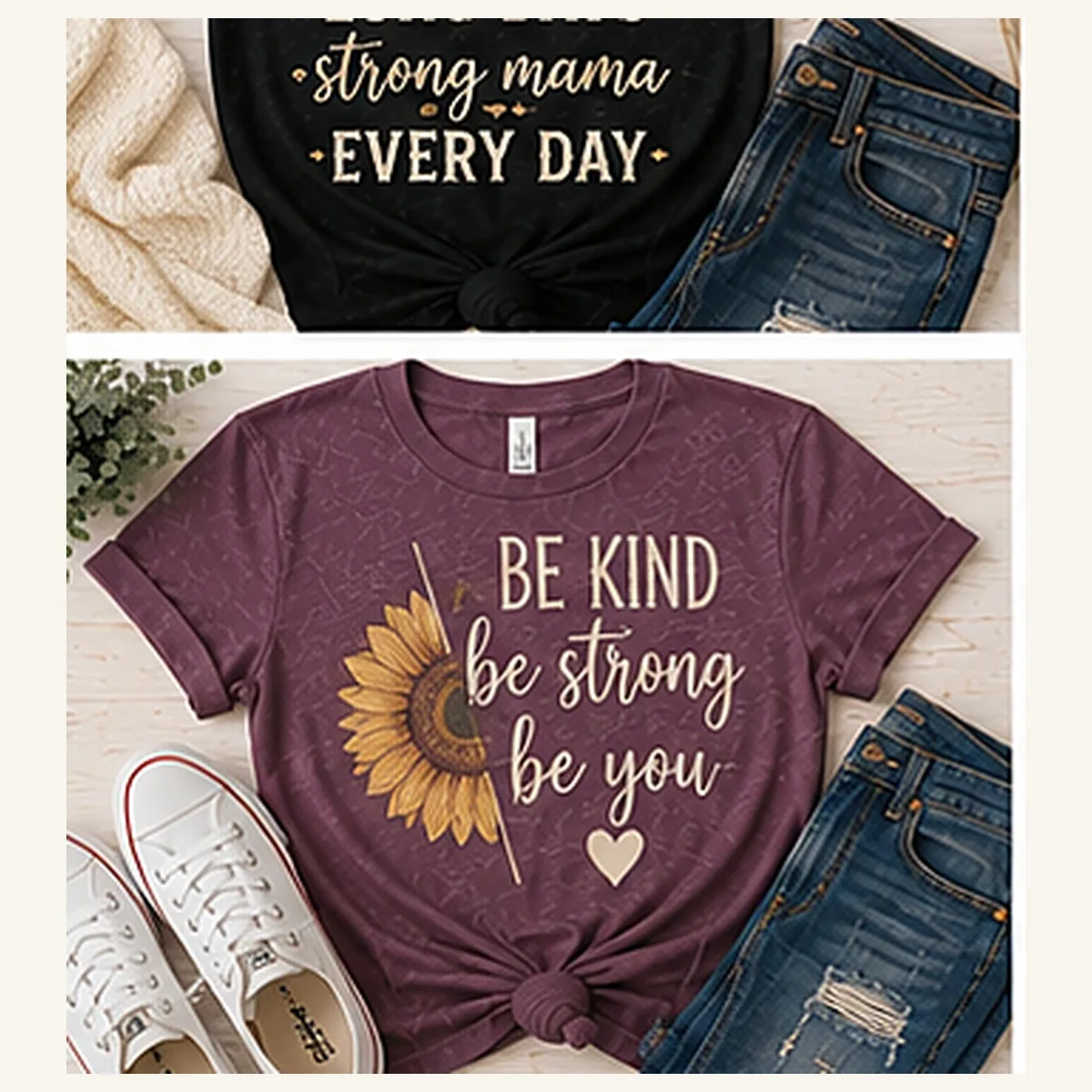 Late Nights Long Days Strong Mama Tee — Late Nights Long Days Strong Mama graphic