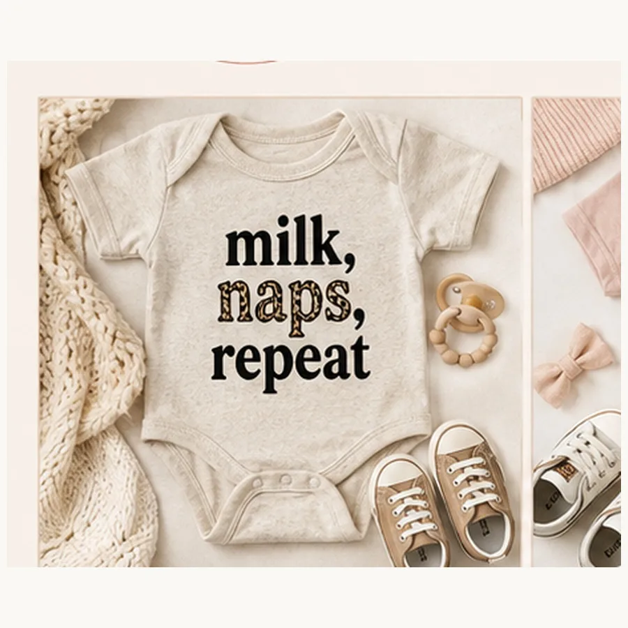 Milk, Naps, Repeat Bodysuit — Milk, Naps, Repeat graphic