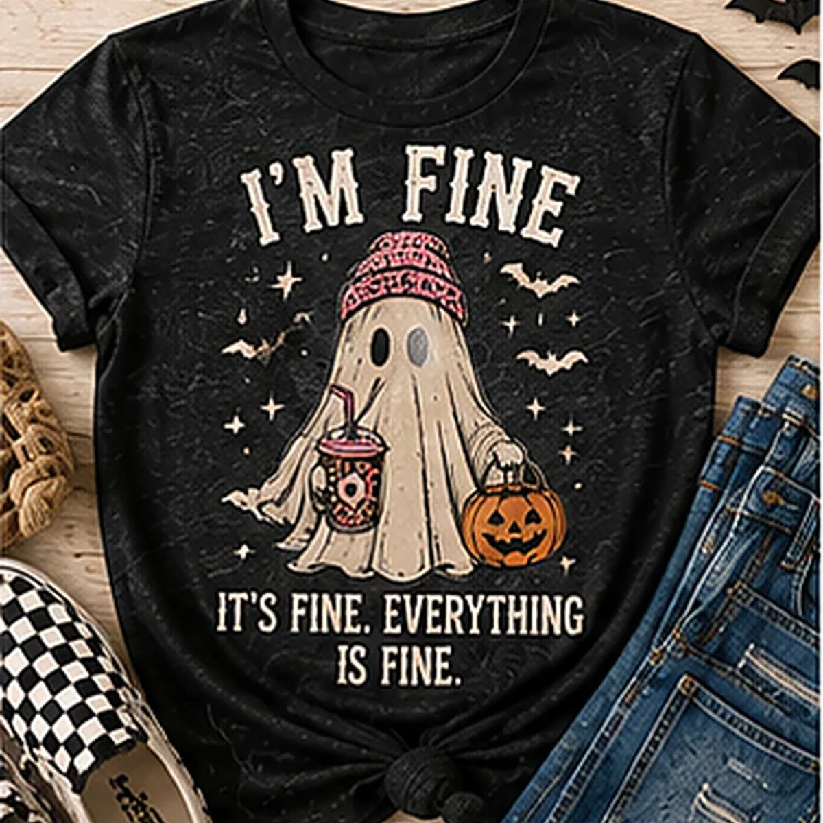 I'm Fine It's Fine Everything's Fine Tee — I'm Fine It's Fine Everything's Fine graphic