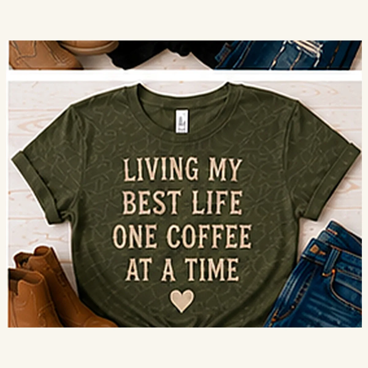 One Coffee at a Time Tee — One Coffee at a Time graphic
