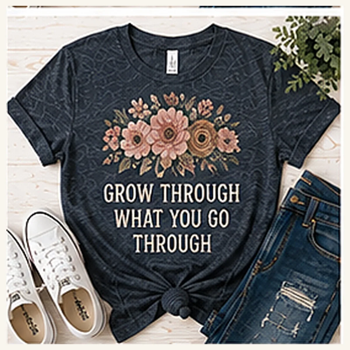 Grow Through What You Go Through Tee — Grow Through What You Go Through graphic
