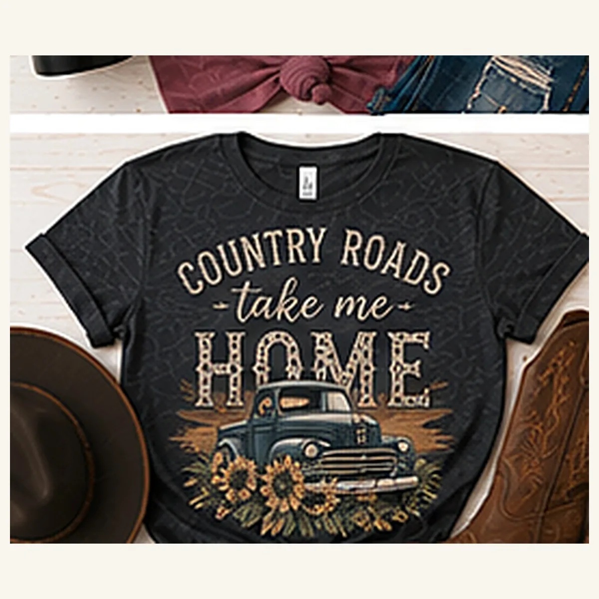 Country Roads Take Me Home Tee — Country Roads Take Me Home graphic