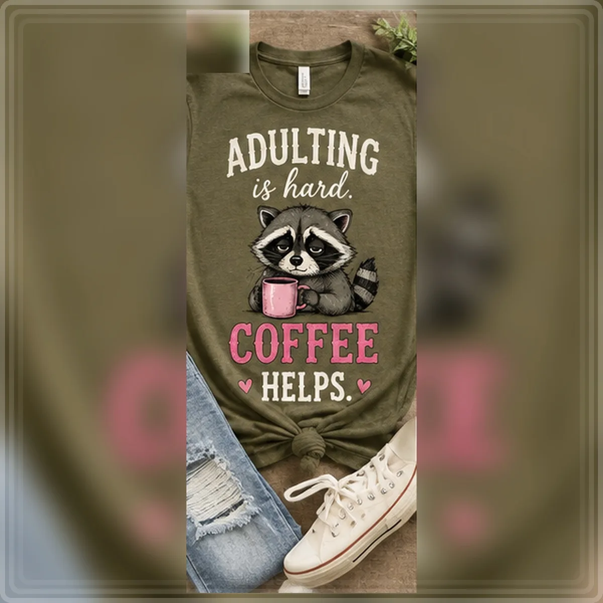 Adulting Is Hard Coffee Helps Tee — Adulting Is Hard Coffee Helps graphic