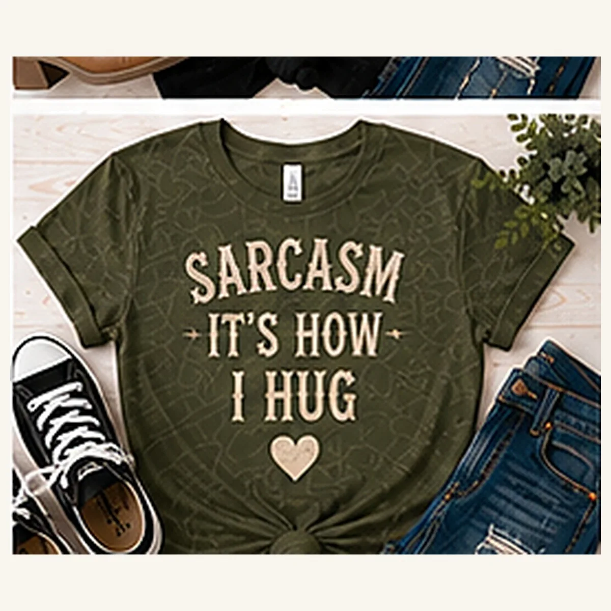 Sarcasm It's How I Hug Tee — Sarcasm It's How I Hug graphic