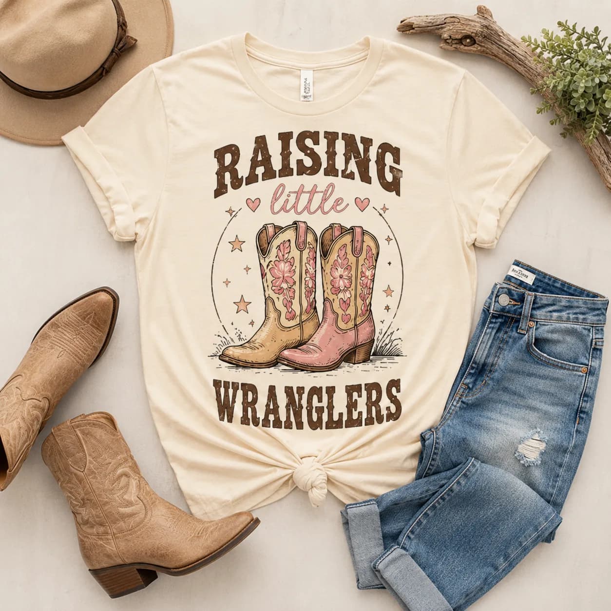 Raising Little Wranglers Tee — Raising Little Wranglers graphic
