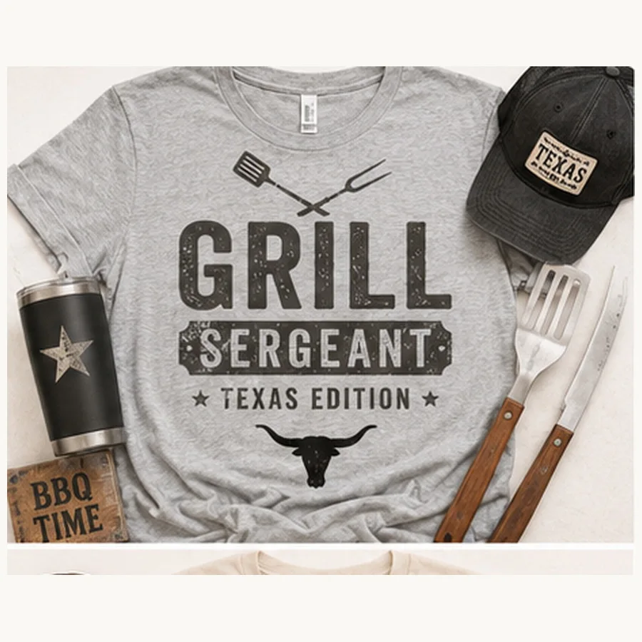 Grill Sergeant Texas Edition Tee — Grill Sergeant Texas Edition graphic