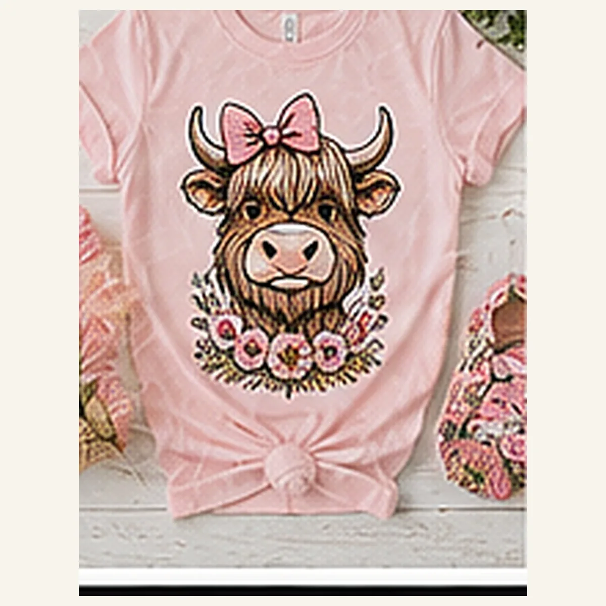 Highland Cowgirl Kids Tee — Highland Cowgirl graphic