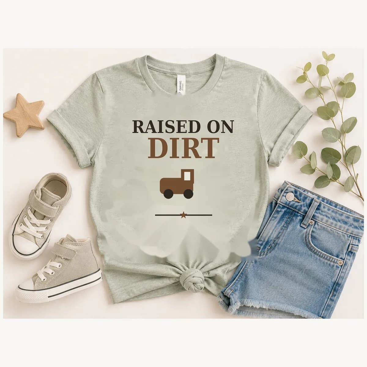 Raised on Dirt Kids Tee — Raised on Dirt graphic
