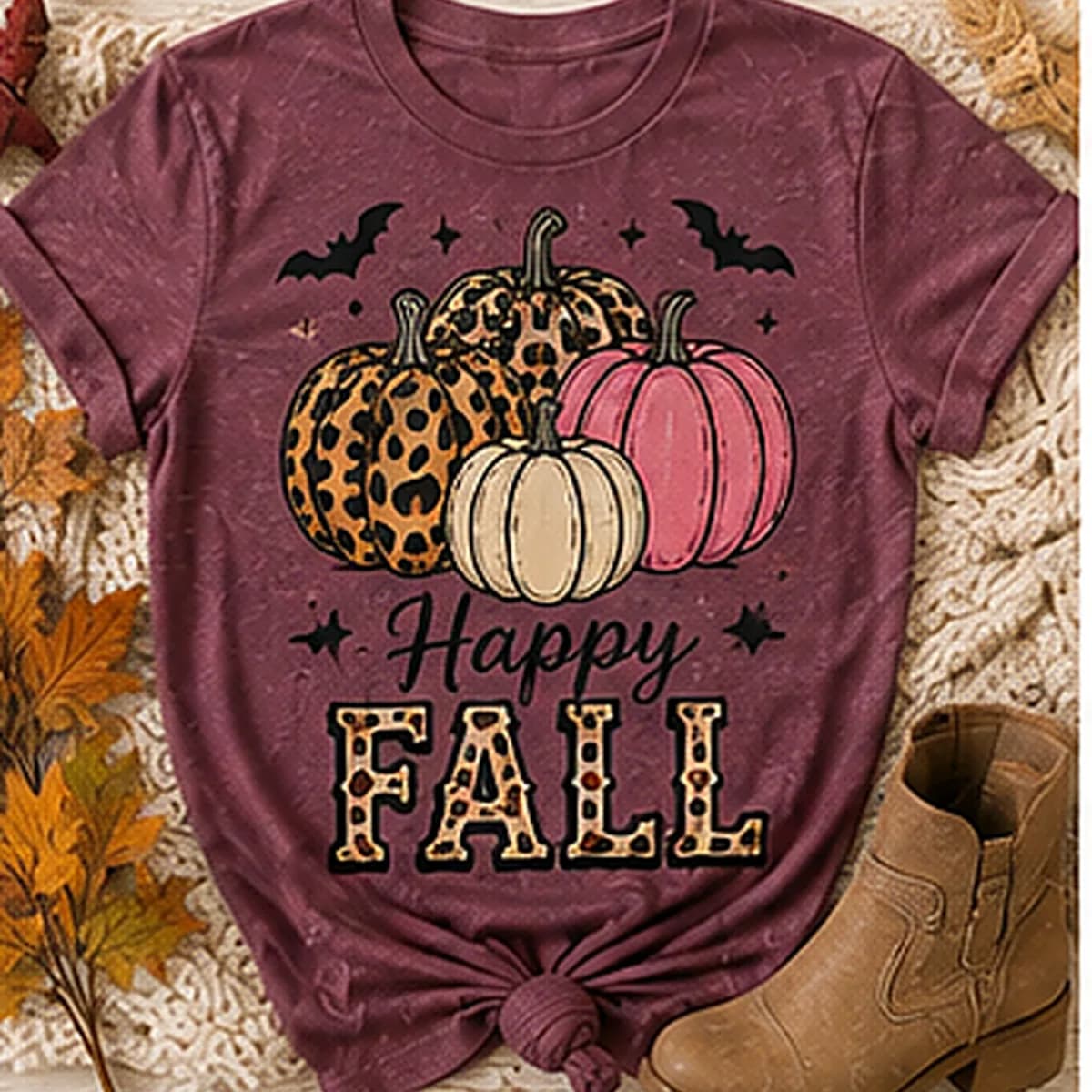 Happy Fall Tee — Happy Fall graphic