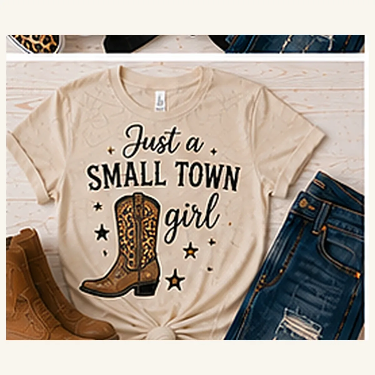 Just a Small Town Girl Tee — Just a Small Town Girl graphic