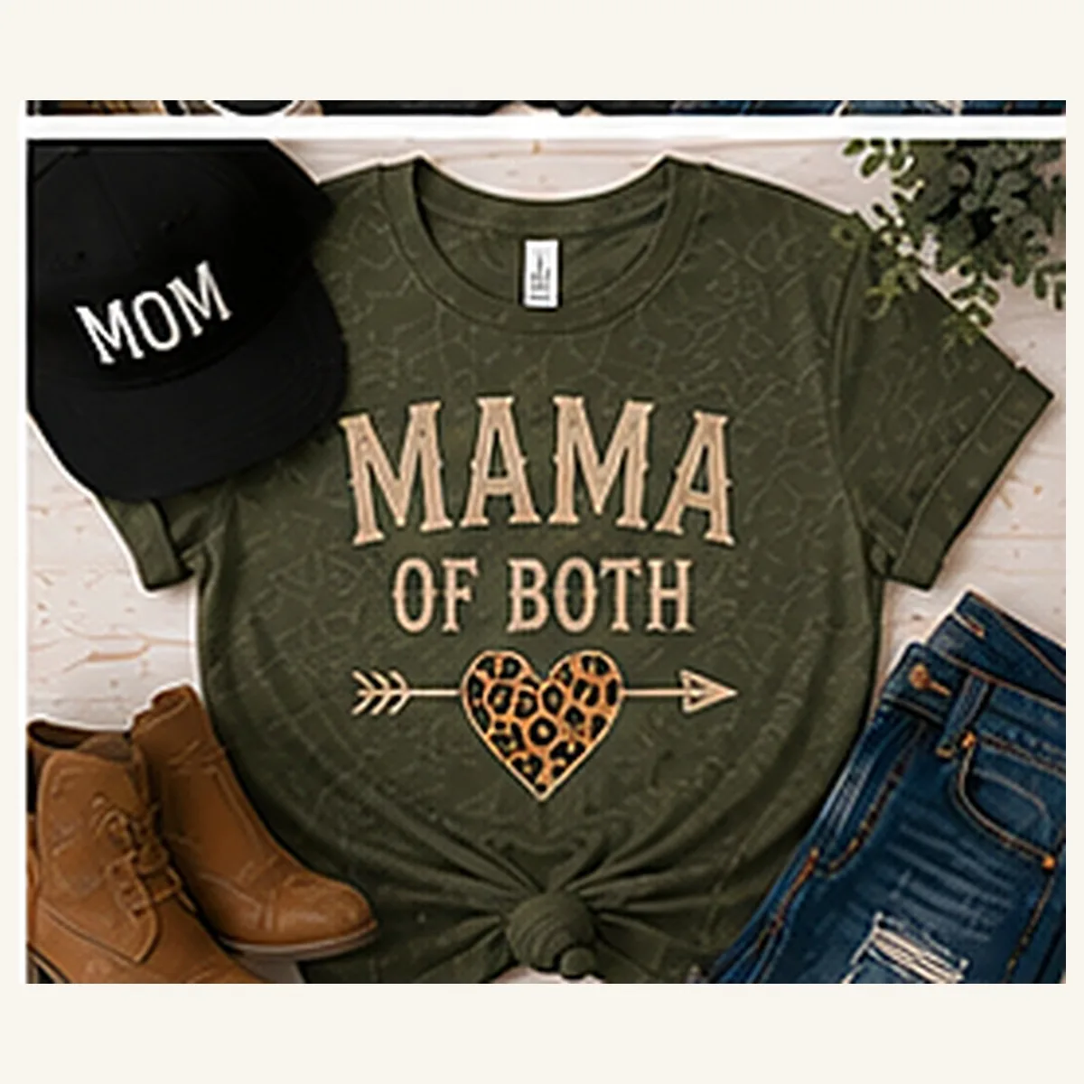 Mama of Both Tee — Mama of Both graphic