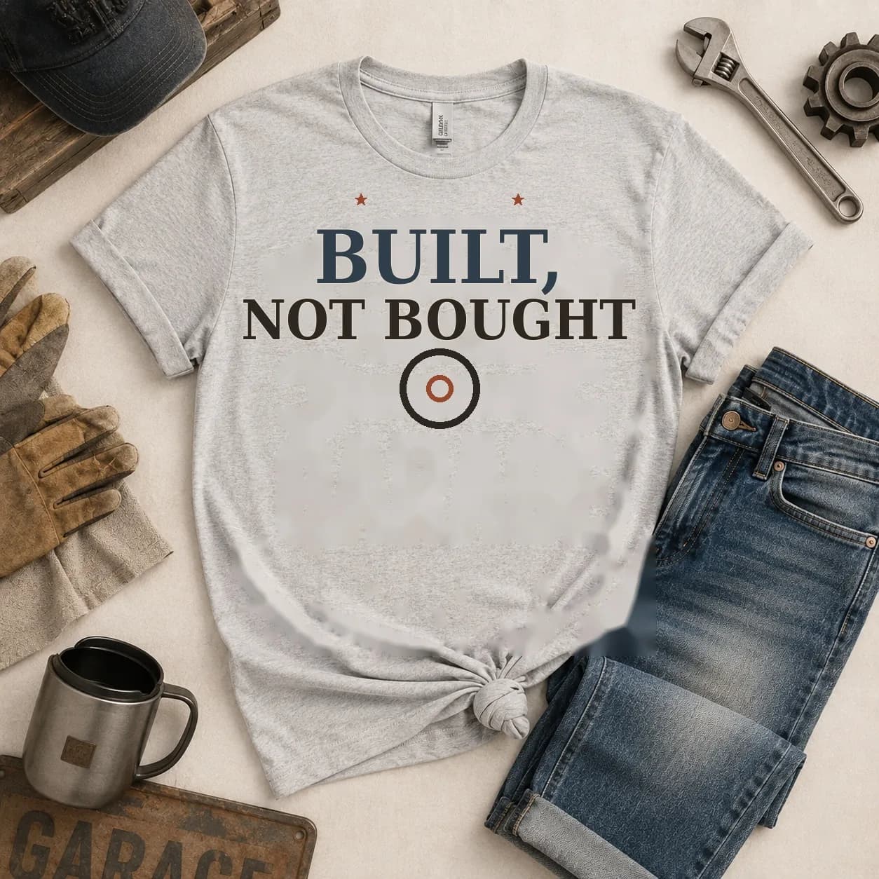 Built Not Bought Tee — Built Not Bought graphic