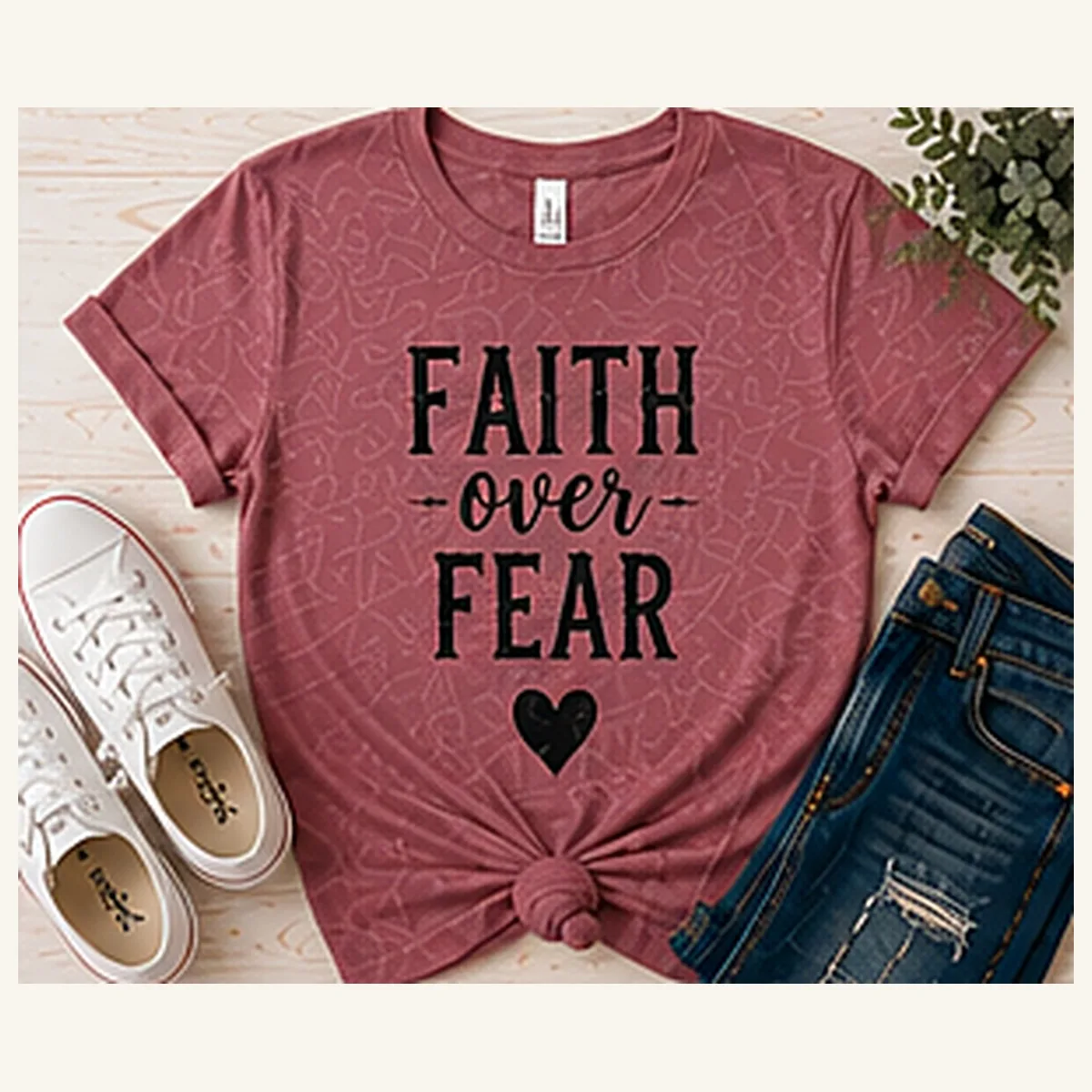 Faith Over Fear Tee (3) — Faith Over Fear graphic
