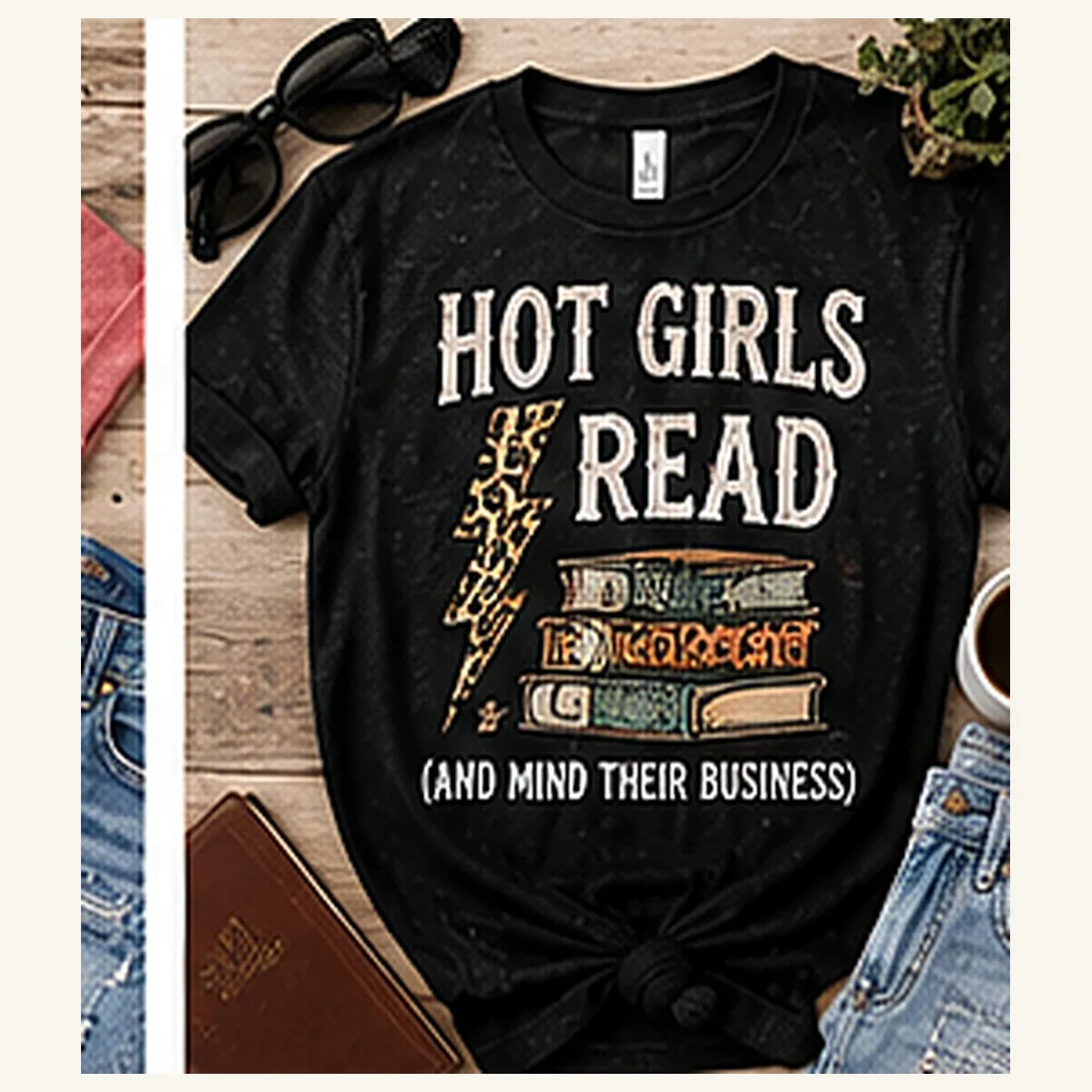 Hot Girls Read Tee — Hot Girls Read graphic