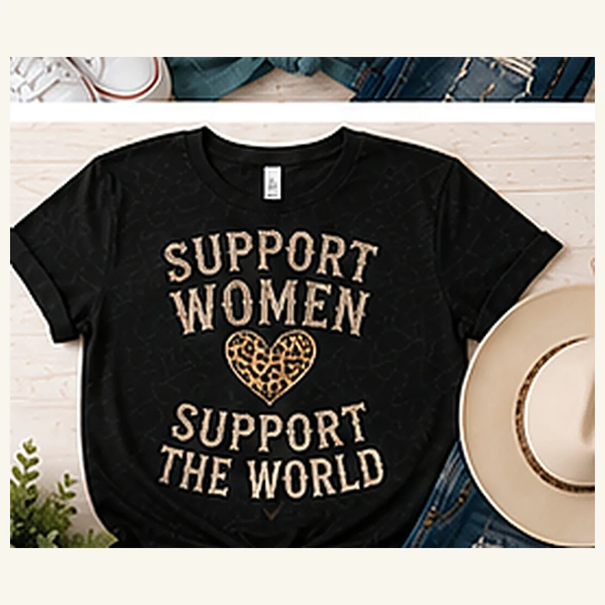 Support Women Support the World Tee — Support Women Support the World graphic
