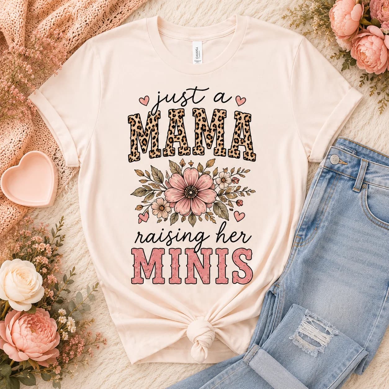 Just a Mama Raising Her Minis Tee — Just a Mama Raising Her Minis graphic