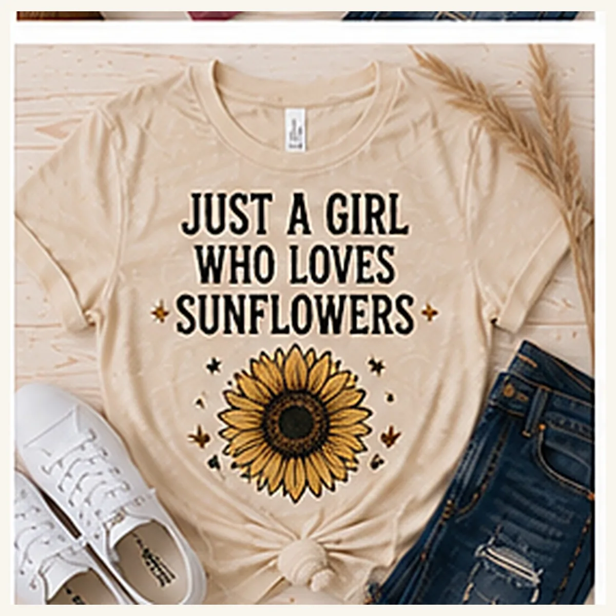 Who Loves Sunflowers Tee — Who Loves Sunflowers graphic