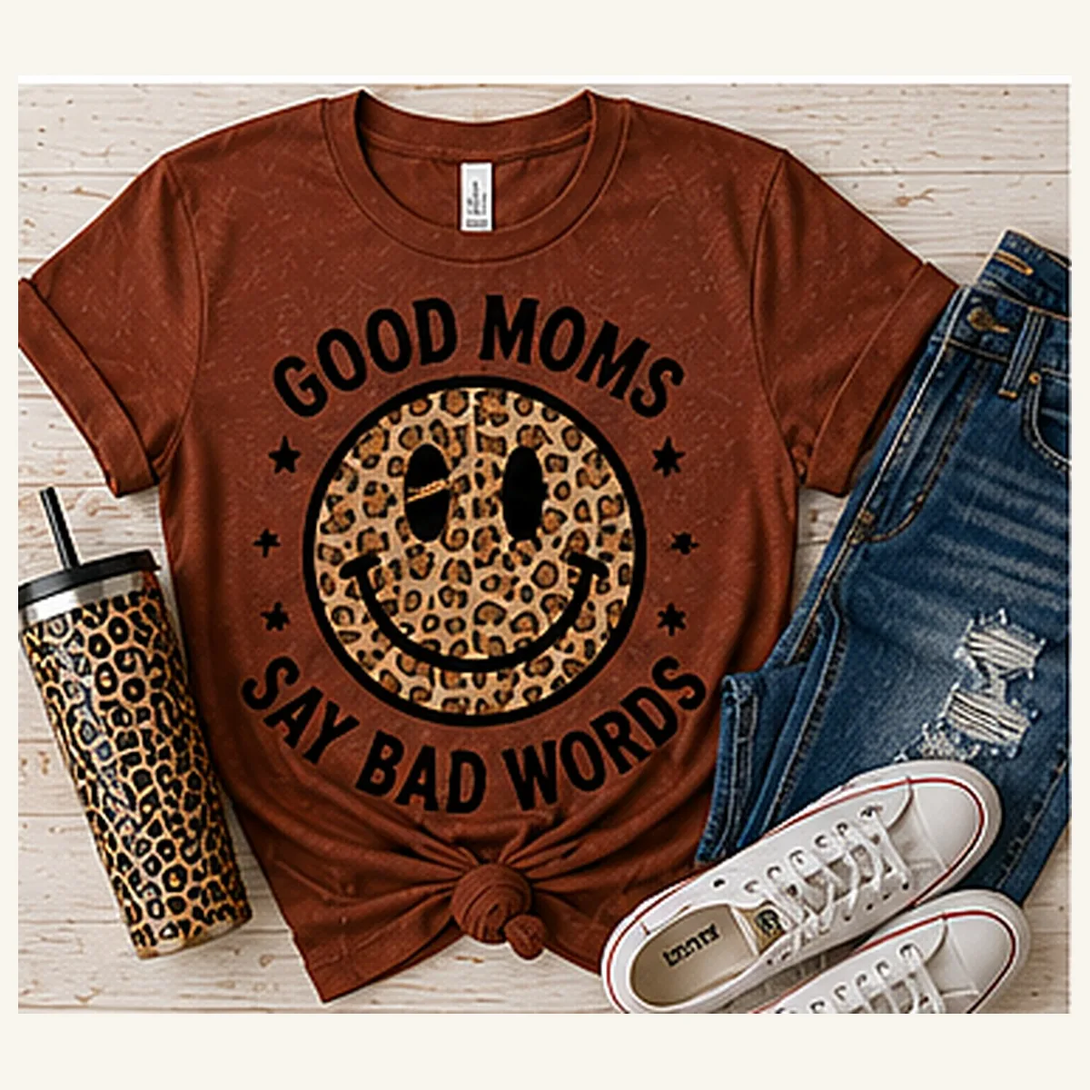 Good Moms Say Bad Words Fall Tee — Good Moms Say Bad Words Fall graphic