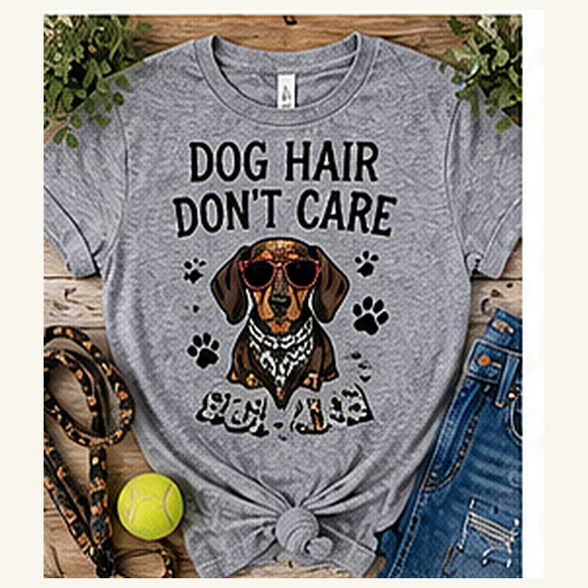 Dog Hair Don't Care Tee — Dog Hair Don't Care graphic