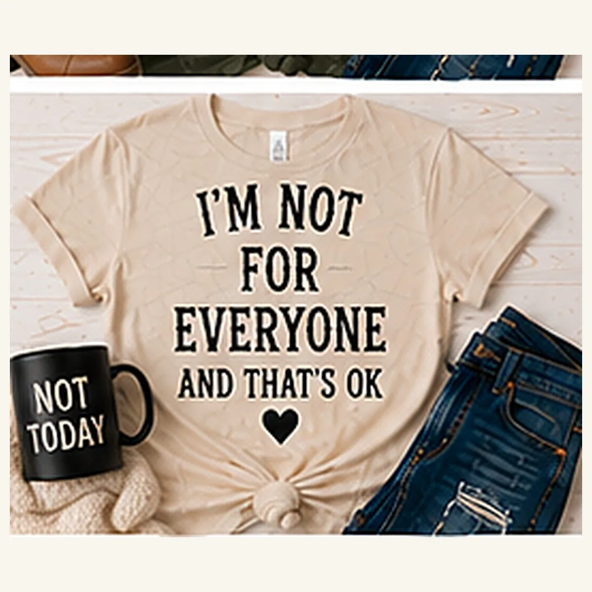 I'm Not for Everyone and That's Ok Tee — I'm Not for Everyone and That's Ok graphic