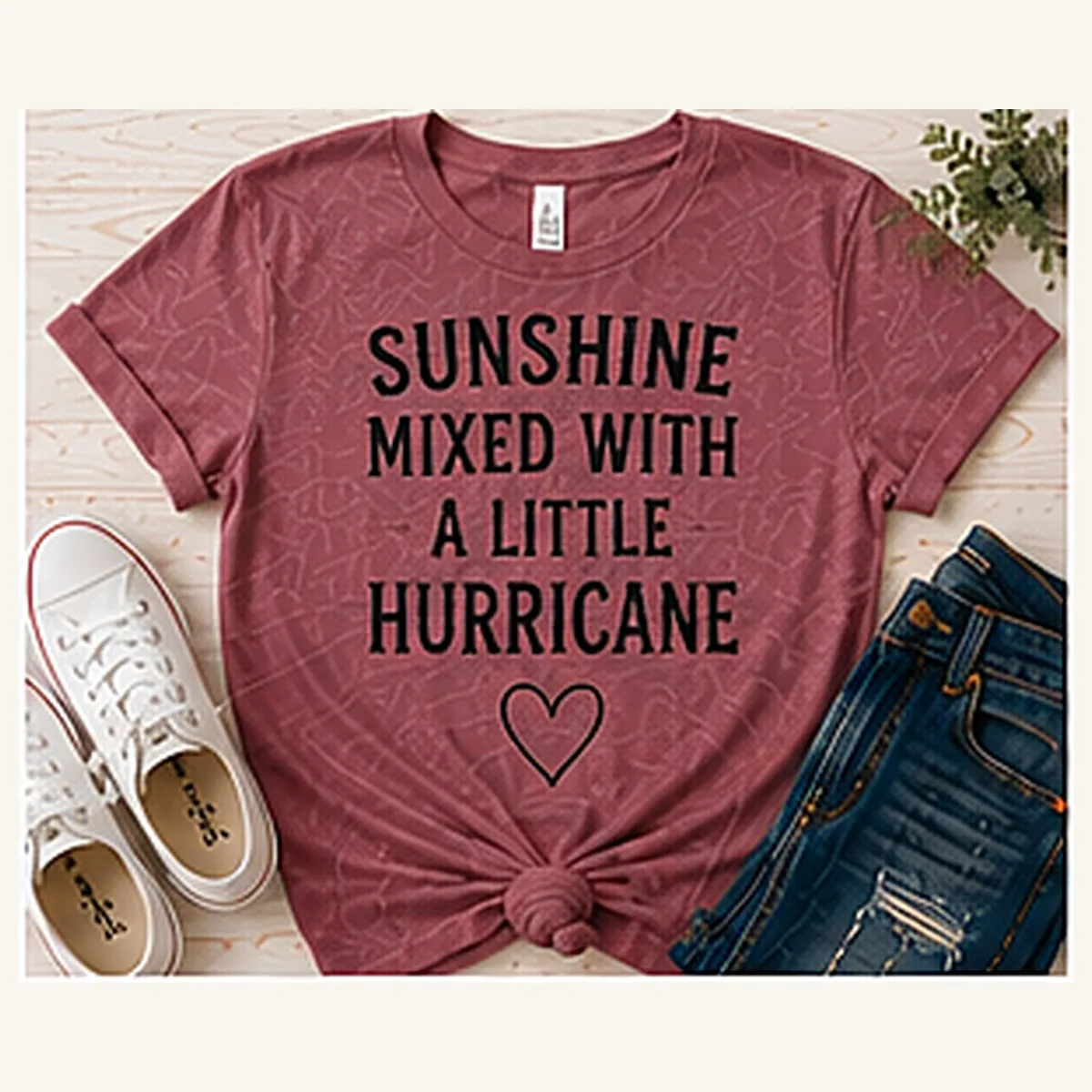 Sunshine Mixed With a Little Hurricane Tee — Sunshine Mixed With a Little Hurricane graphic