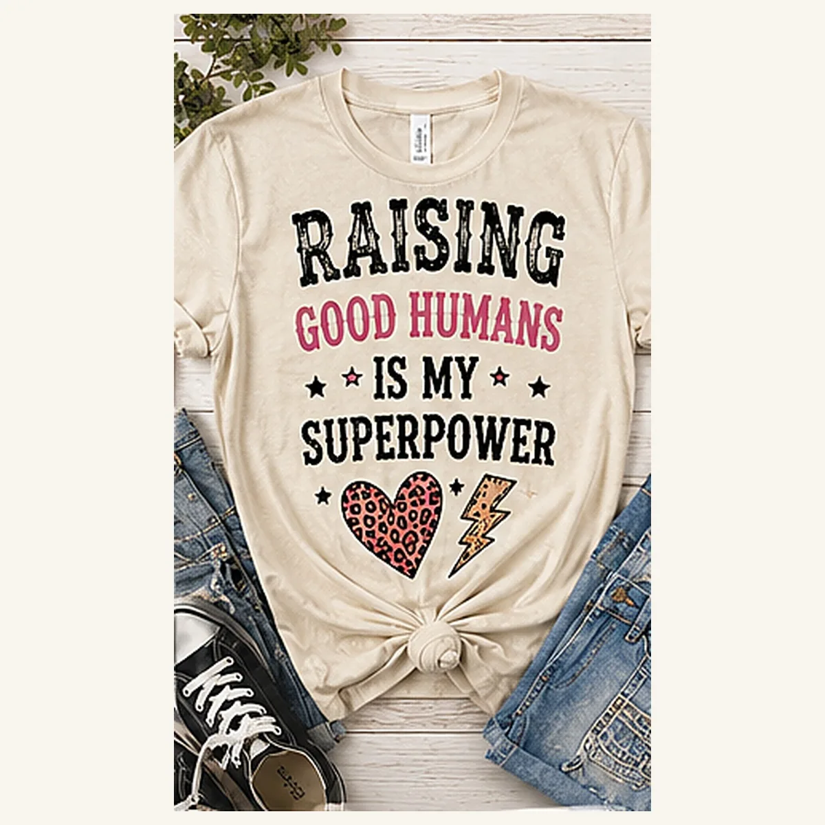 Raising Good Humans Superpower Tee — Raising Good Humans Superpower graphic