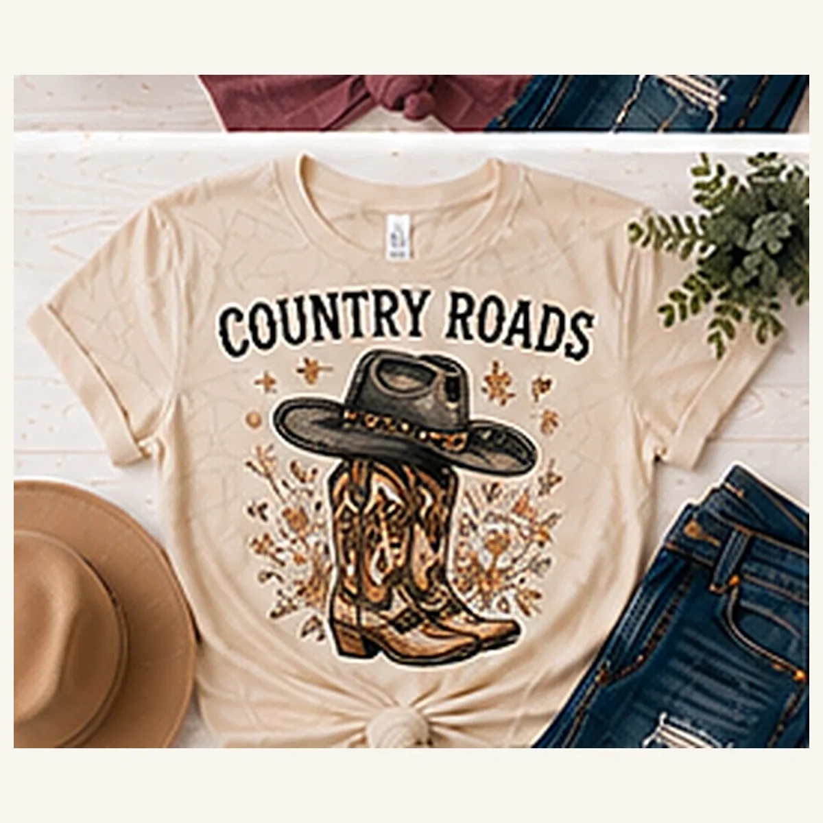 Country Roads Tee — Country Roads graphic