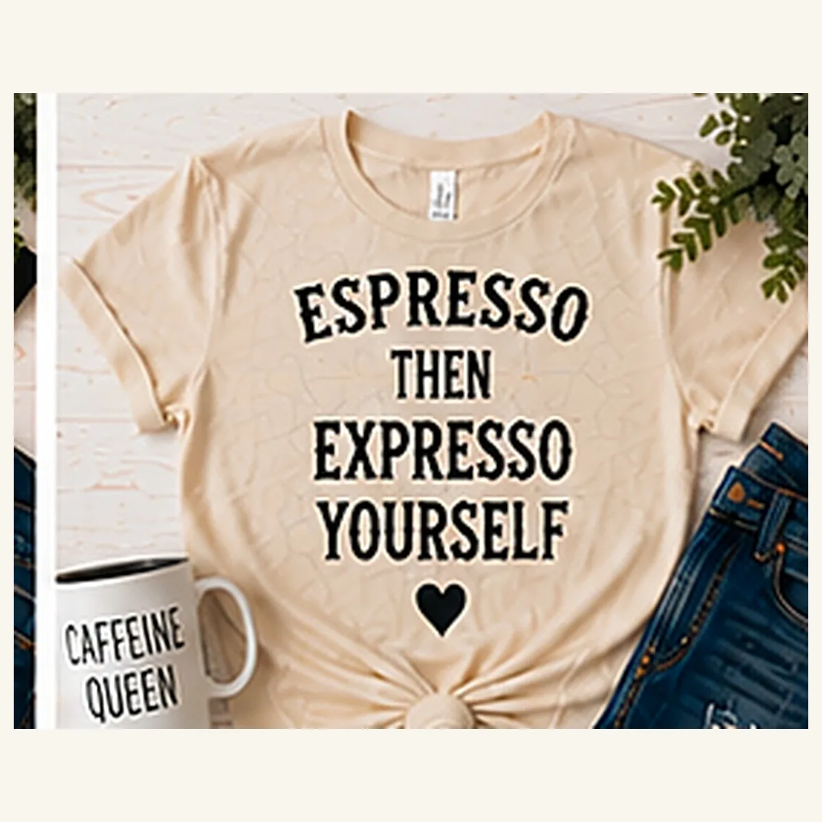 Espresso Then Expresso Yourself Tee — Espresso Then Expresso Yourself graphic