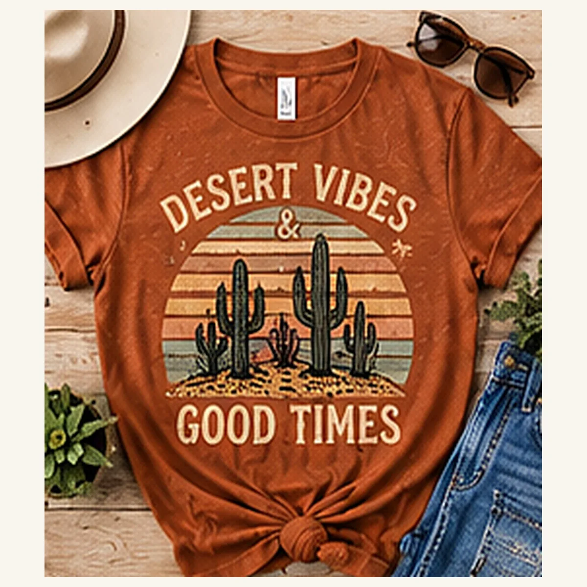 Desert Vibes Good Times Tee — Desert Vibes Good Times graphic
