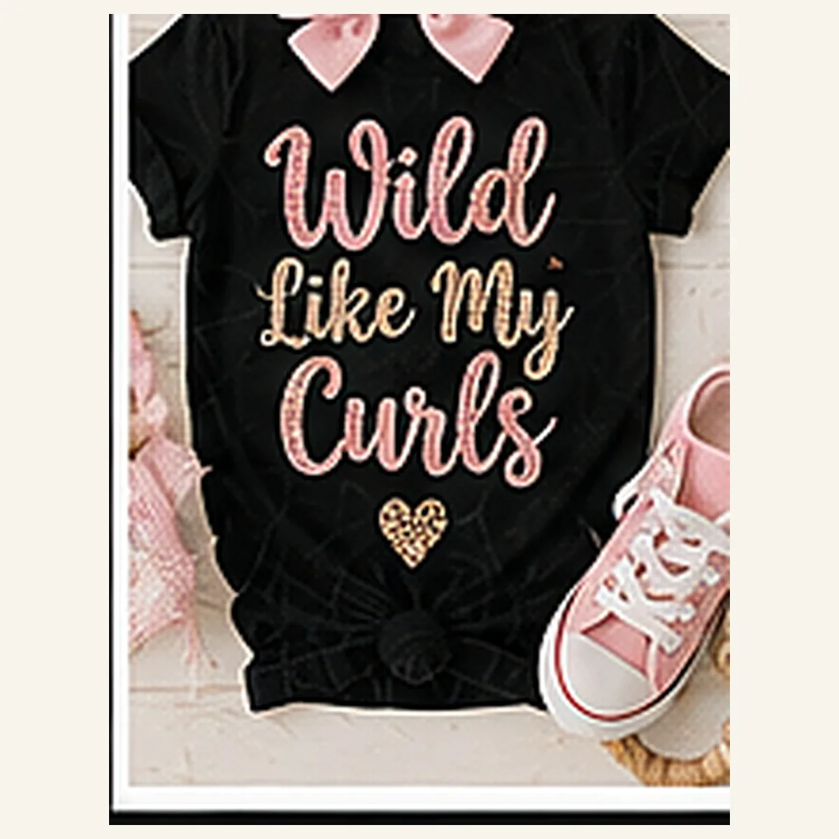Wild Like My Curls Kids Tee — Wild Like My Curls graphic