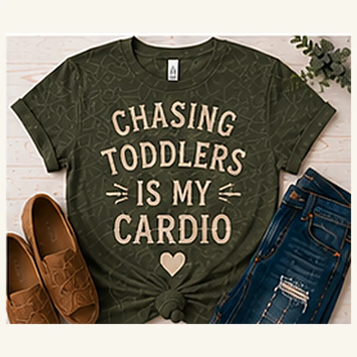 Chasing Toddlers Is My Cardio Tee — Chasing Toddlers Is My Cardio graphic