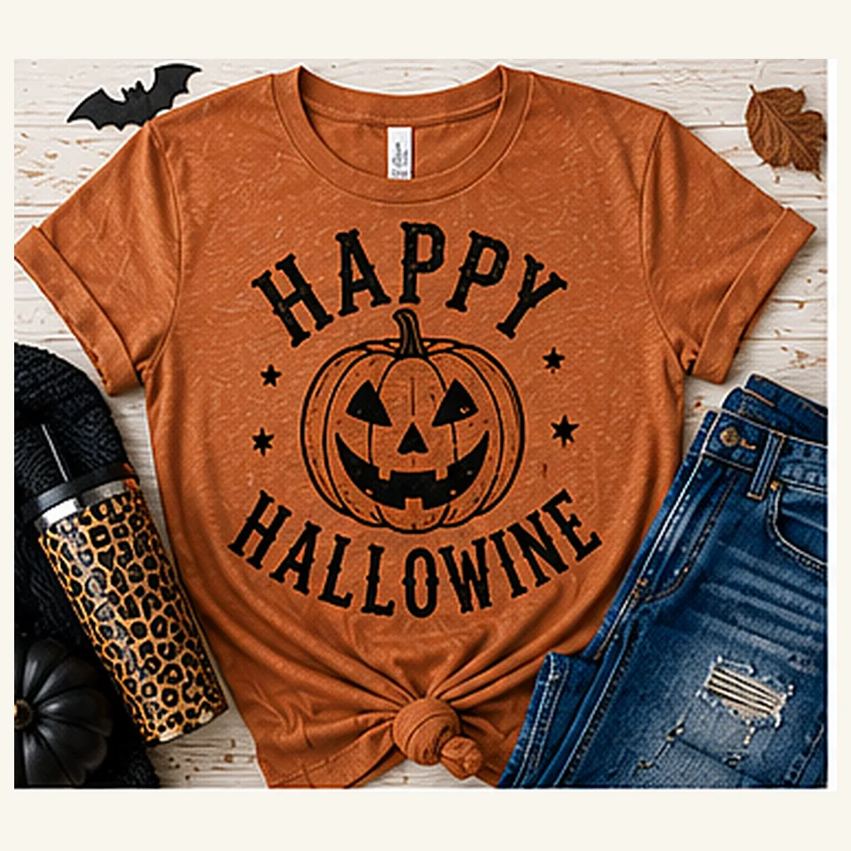 Happy Hallowine Tee — Happy Hallowine graphic