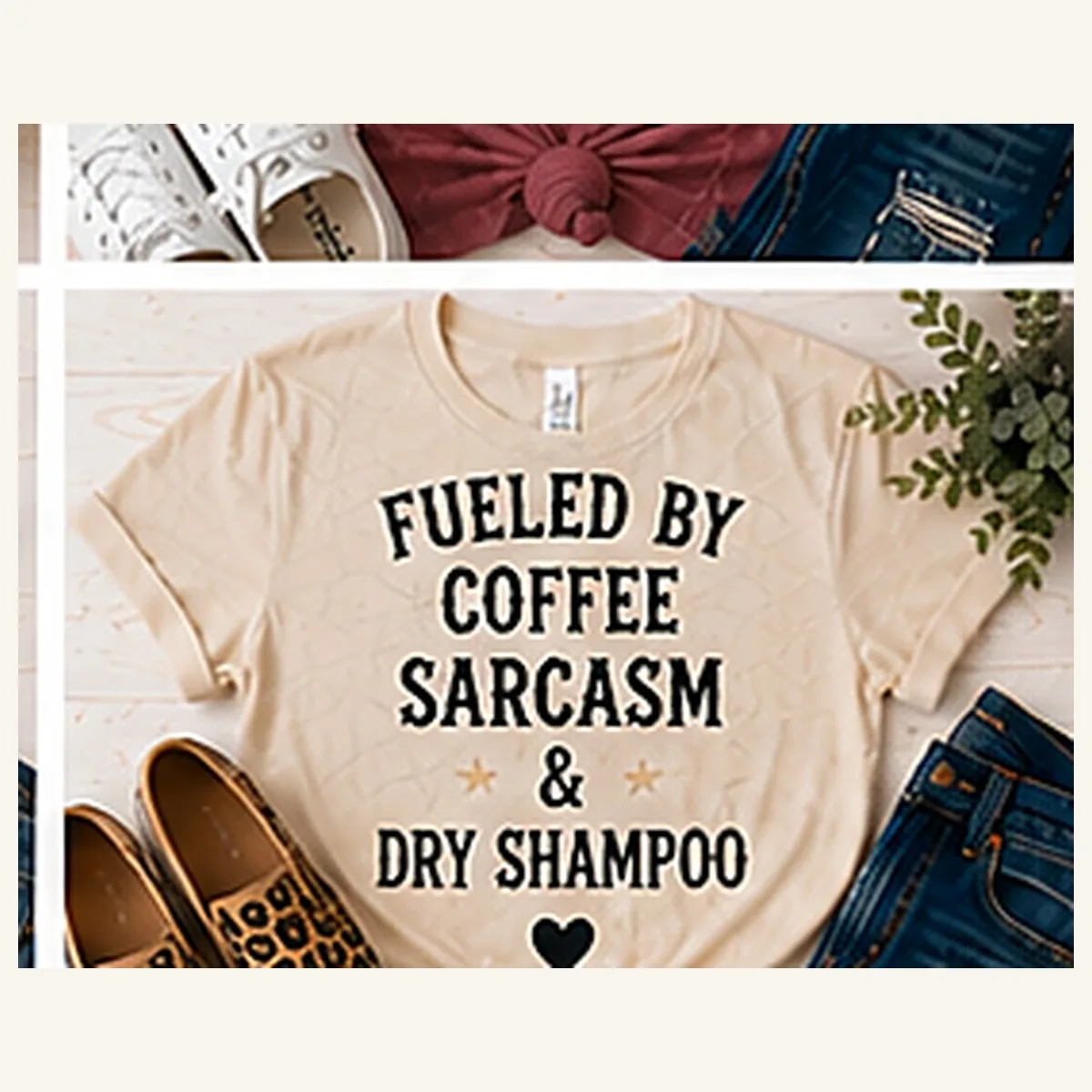 Coffee Sarcasm Dry Shampoo Tee — Coffee Sarcasm Dry Shampoo graphic