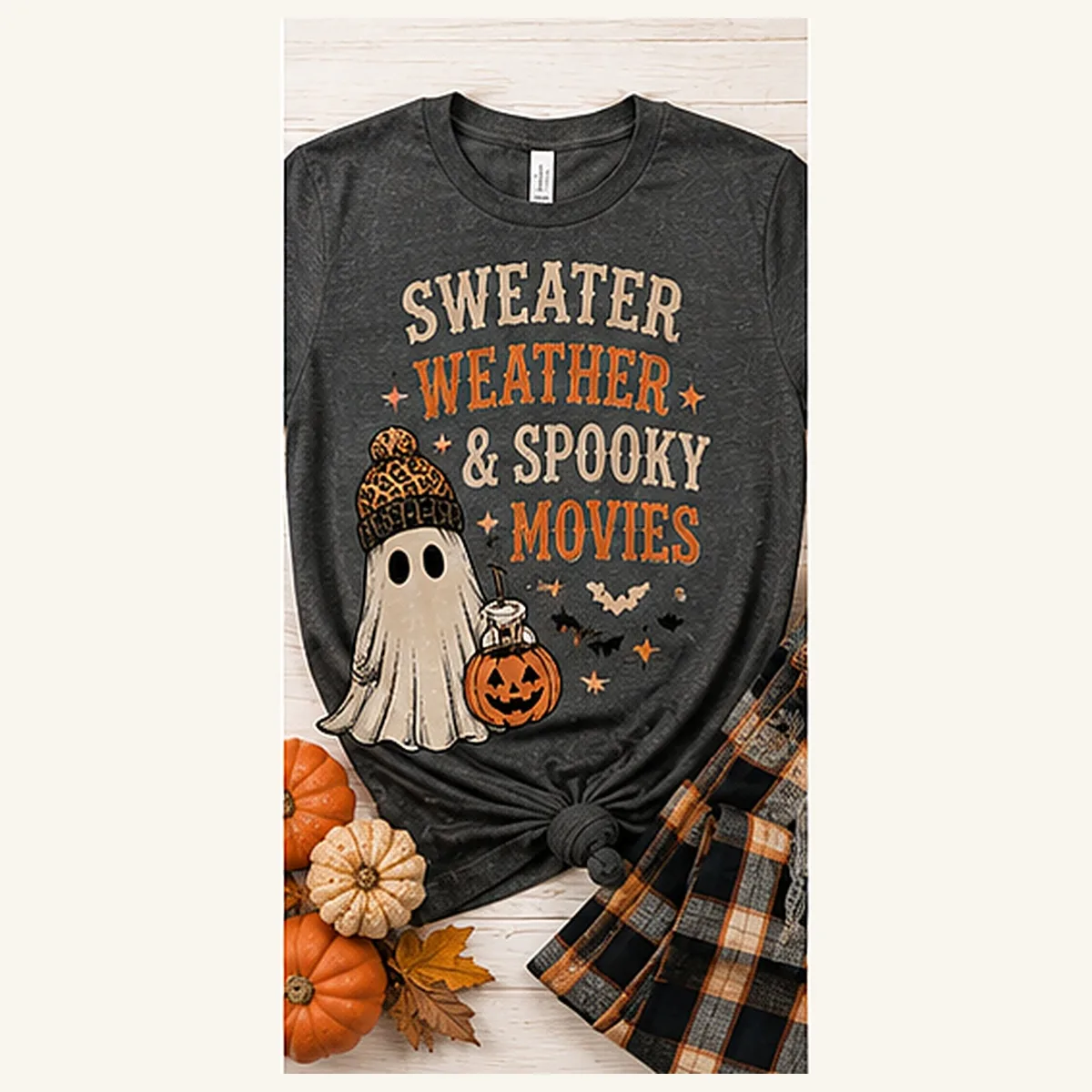 Sweater Weather Spooky Movies Tee — Sweater Weather Spooky Movies graphic