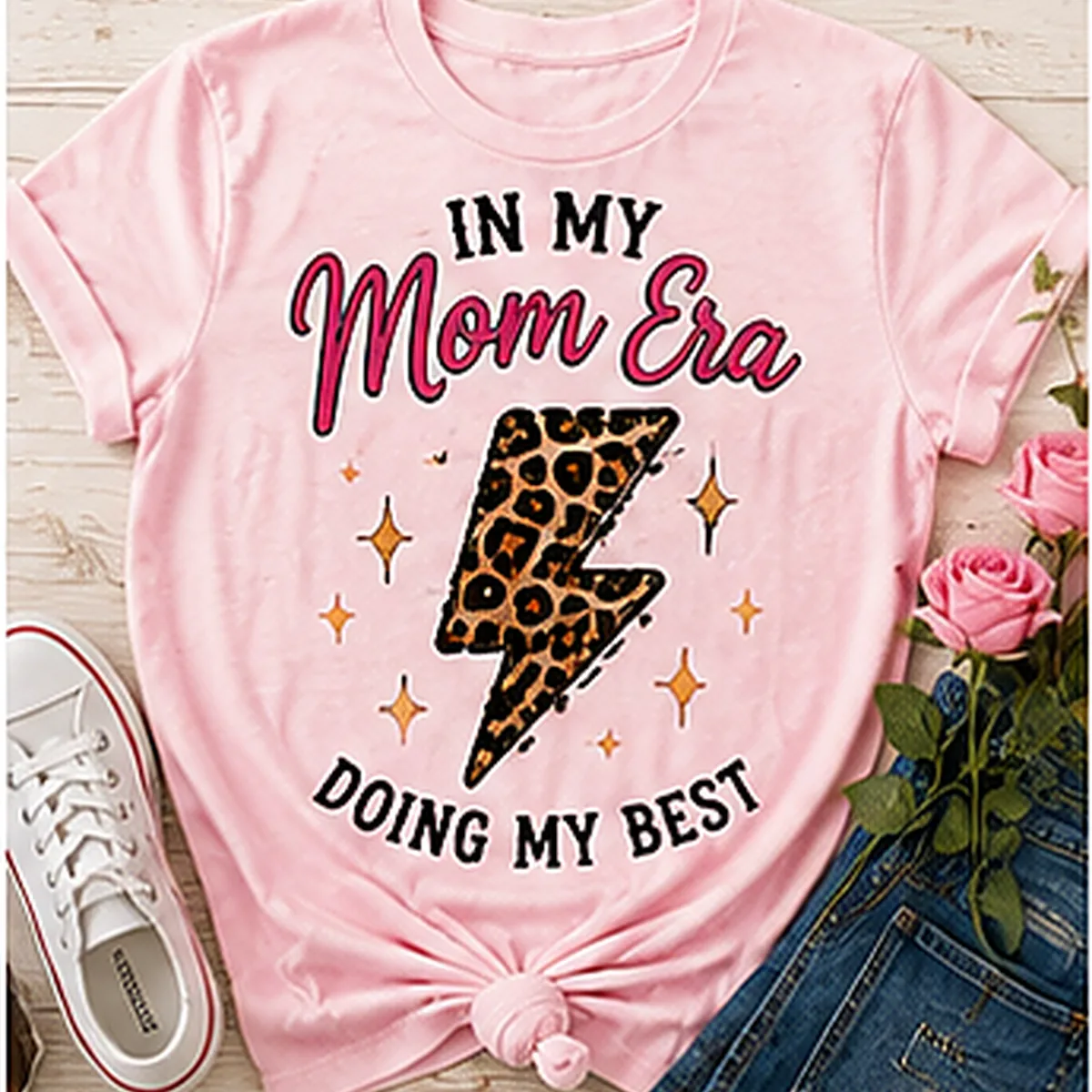In My Mom Era Doing My Best Tee — In My Mom Era Doing My Best graphic