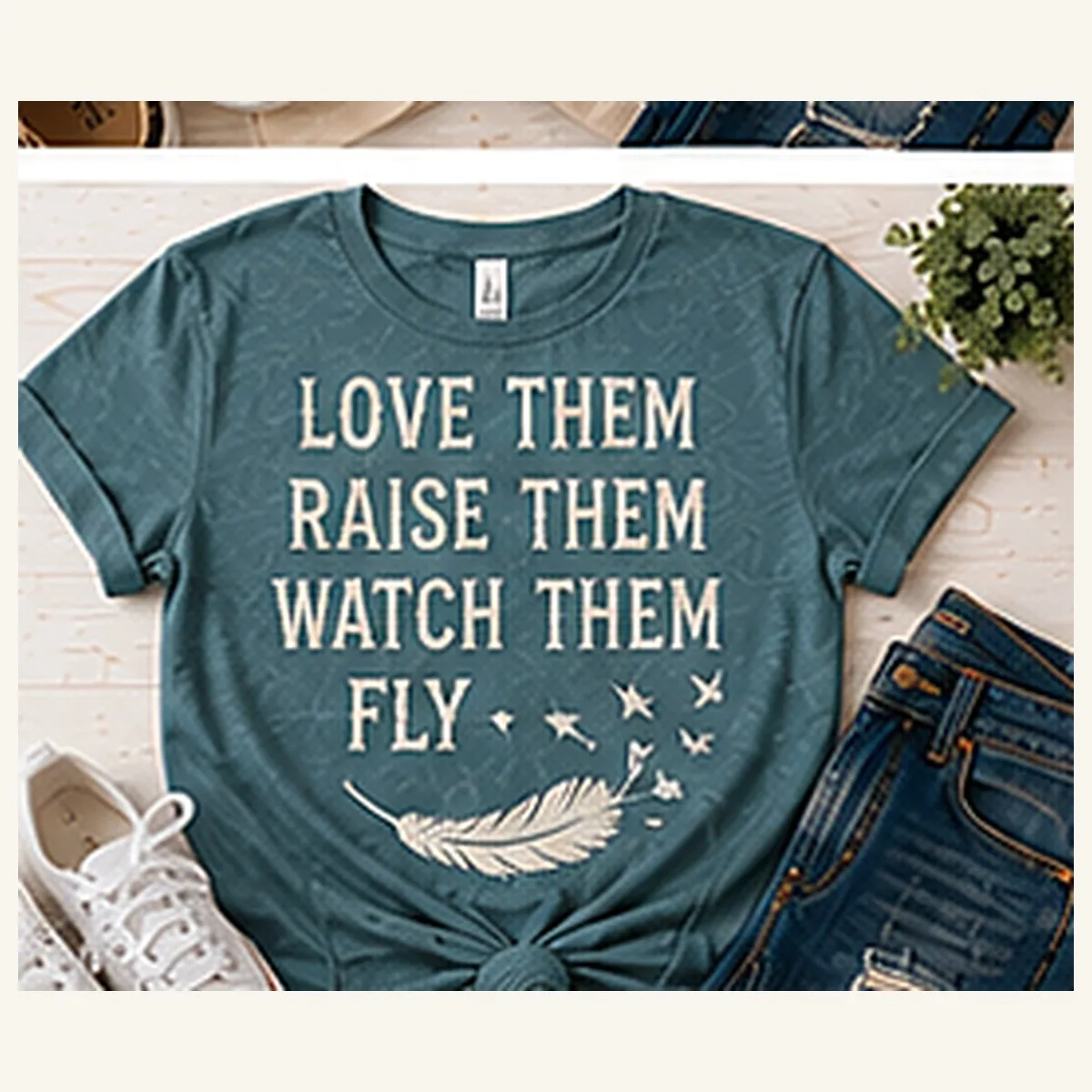 Love Them Raise Them Watch Them Fly Tee — Love Them Raise Them Watch Them Fly graphic